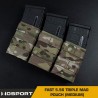 WST MOLLE sumka FAST na 3 zásobníky 5.56 (M4) – MC