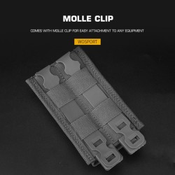 WST MOLLE sumka FAST na zásobník 5.56 (M4), dlhá – Wolf Grey