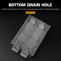 WST MOLLE sumka FAST na zásobník 7.62 (AK), dlhá – Wolf Grey