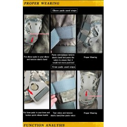 WST KING KONG QD Protective Pads Gear Set – ACU