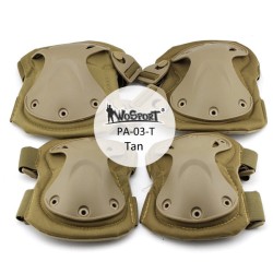WST KING KONG QD Protective Pads Gear Set – Coyote