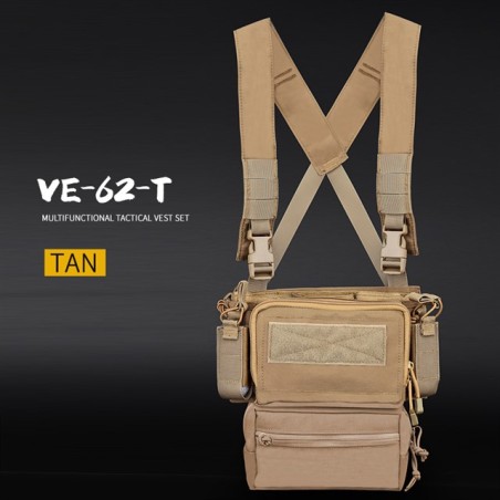 WoSporT D3TMVS Tactical Chest Rig – Coyote | ANAREUS