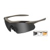Goggles VAPOR Smoke Grey + Clear + Light Rust/Matte Tan