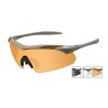 Goggles VAPOR Smoke Grey + Clear + Light Rust/Matte Tan