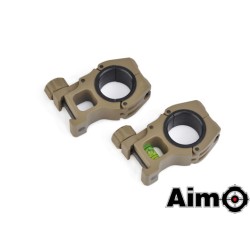 M10 Mount Rings 25.4mm / 30mm - TAN