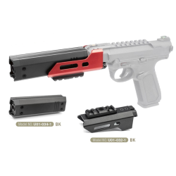 Action Army CNC hliníkové M-LOK předpažbí pro AAP-01 - Červená