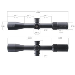 VO puškohľad TAURON 4-16x44 HD SFP - Čierna