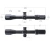 VO puškohľad TAURON 4-16x44 HD SFP - Čierna