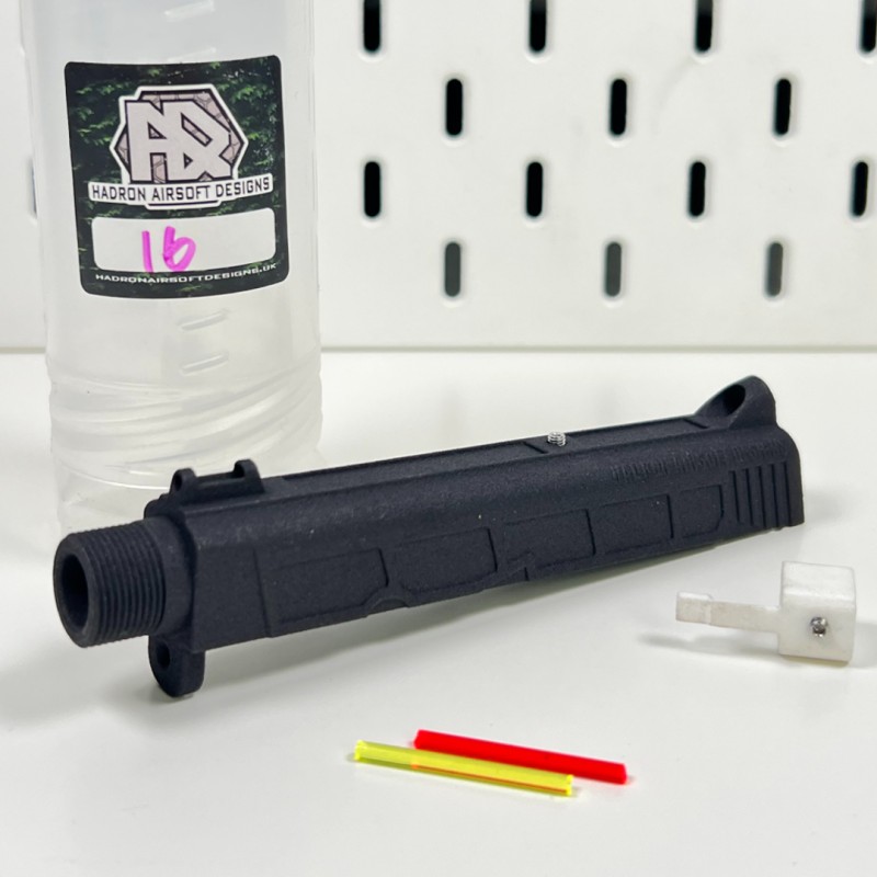 Vnější hlaveň se závitem (+16mm) a mířidly pro Marui BODYGUARD 380