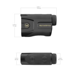VO digitálny balistický diaľkomer PARAGON 7x25 Gen III - Čierna