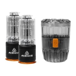 AceTech AceHive 40mm Gas Grenades, 80 BBs (2 pcs) and SPAWNER Loader - Black