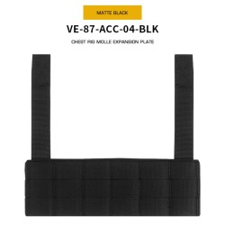 WoSporT chest rig MOLLE expansion panel – Černá | ANAREUS