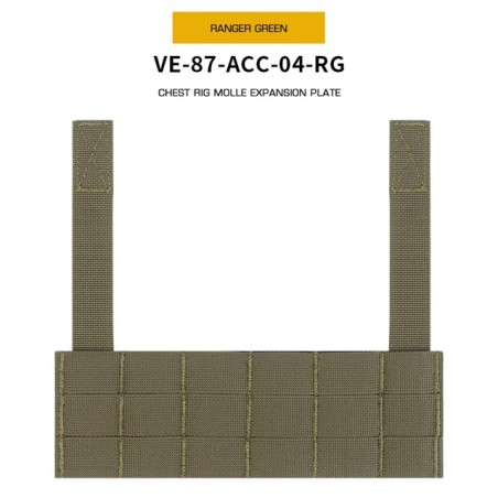 WoSporT Chest Rig MOLLE Expansion Panel – Ranger Green | ANAREUS