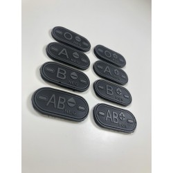 Blood patch AB POS - TYPE D - black/grey