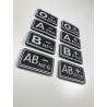 Blood patch AB POS - TYPE B - black/white