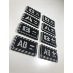 Krevní skupina B POS - TYP A - černá/bílá