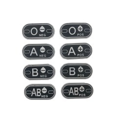 Blood patch A POS - TYPE D - black/white