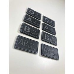 Blood patch B NEG - TYPE A - black/grey