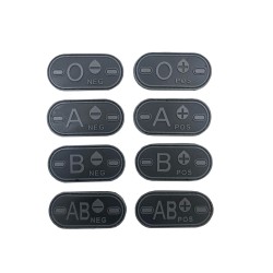 Blood patch A NEG - TYPE D - black/grey
