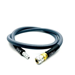 HPA 100cm hose with holster - steel gray