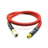 Hadice HPA Mk.II - QD samice + 1/8NPT - 100cm s opletem - červená