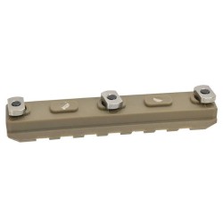 3.5" Plastic Key Rail System For M-LOK System ( 2pcs/pack) - Dark Earth
