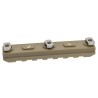3.5" Plastic Key Rail System For M-LOK System ( 2pcs/pack) - Dark Earth