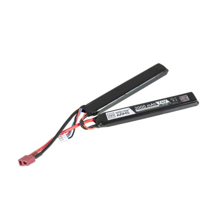 Li-Pol baterie SA 7,4V 2000mAh, 15/30C - Nunchuck (dvojdílná)