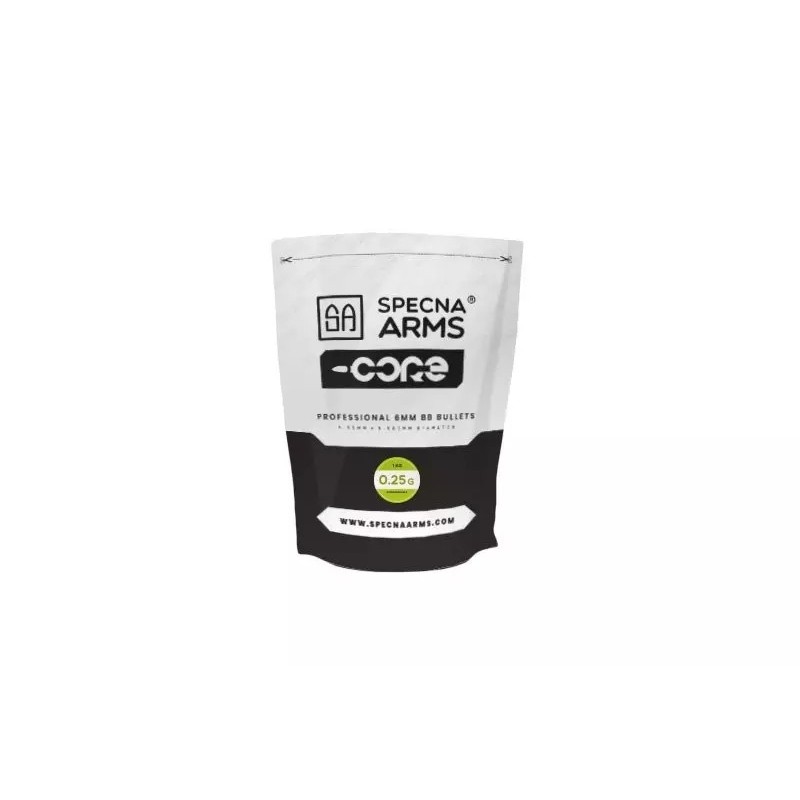Kuličky Specna Arms CORE™ BIO 0,25g, 4000 BBs - Bílé