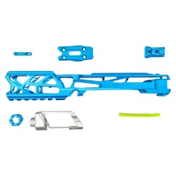 CTM FUKU-2 Skeleton CNC Upper Set for AAP-01 - Blue / Silver