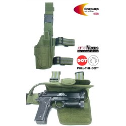 GUARDER Universal Leg Holster TORNADO, Right-Handed - Green