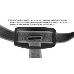 Sada černých popruhů AFH-02 pro čelovky Fenix