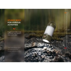 Rechargeable Lantern Fenix CL26R PRO - Olive Green