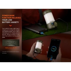 Rechargeable Lantern Fenix CL26R PRO - Olive Green