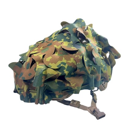 ANAREUS 3D univerzální maskovací potah na helmu, Laser-cut - Flecktarn