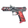 CTM FUKU-2 Skeleton CNC Upper Set pre AAP-01 - Čierna / červená