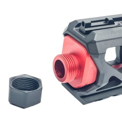 CTM FUKU-2 Skeleton CNC Upper Set pre AAP-01 - Čierna / červená