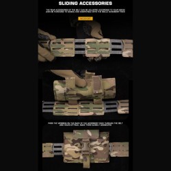 WoSporT strelecký MOLLE opasok WRC Lightweight Combination – MC