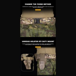 WoSporT strelecký MOLLE opasok WRC Lightweight Combination – MC