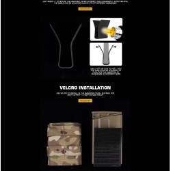 WoSporT Kydex Insert for 7.62 Magazine Pouch, Medium – Black | ANAREUS