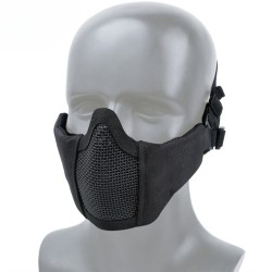 WoSporT Kids / Women's MINI Protective Face Steel Mesh Mask – Black