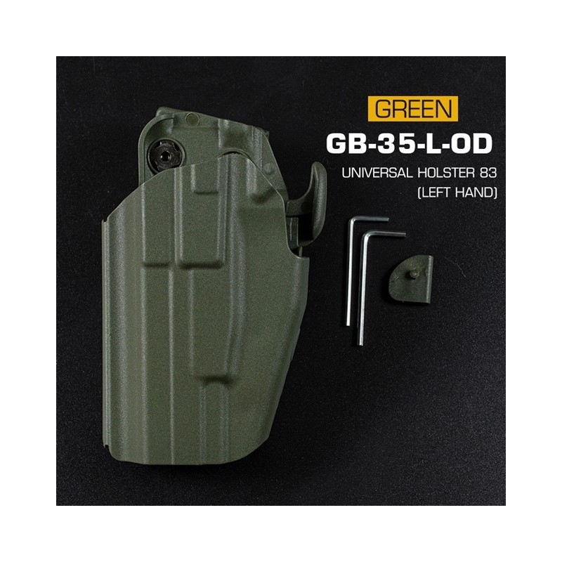 WoSporT univerzální pouzdro GB-35 Full Size, pro leváky – Zelená