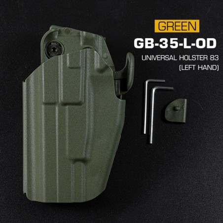 WoSporT univerzální pouzdro GB-35 Full Size, pro leváky – Zelená