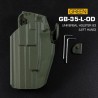 WoSporT GB-35 Full Size Universal Holster, Left Hand – Green