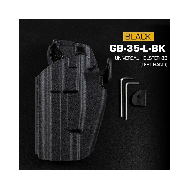 WoSporT univerzální pouzdro GB-35 Full Size, pro leváky – Černá