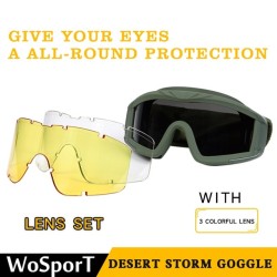 WoSporT DESERT STORM Goggles (3 Lenses) | ANAREUS