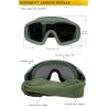 WoSporT DESERT STORM Goggles (3 Lenses) | ANAREUS