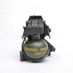 FMA Molle držiak / holster na granát M67 - Čierna