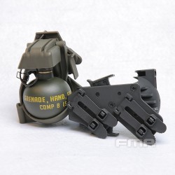 FMA Molle držiak / holster na granát M67 - Čierna