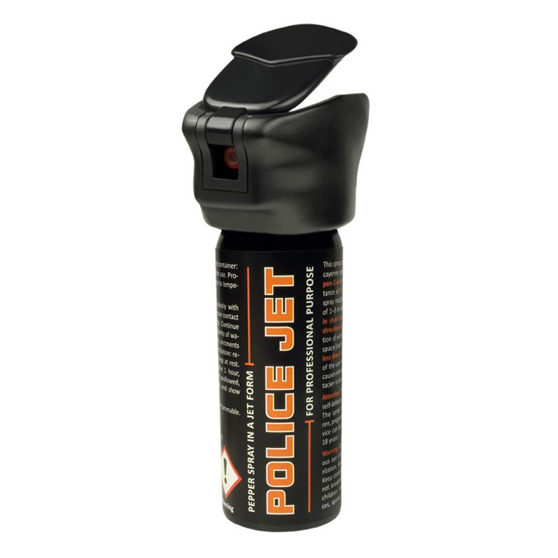 ESP Defensive Pepper Spray POLICE JET 50 (Beam - 6 m) - Black